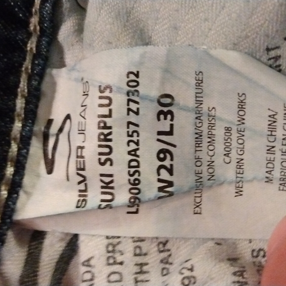 SILVER Women's Blue Suki Surplus Bootcut Denim Jeans Size 29/30 - Picture 4 of 4